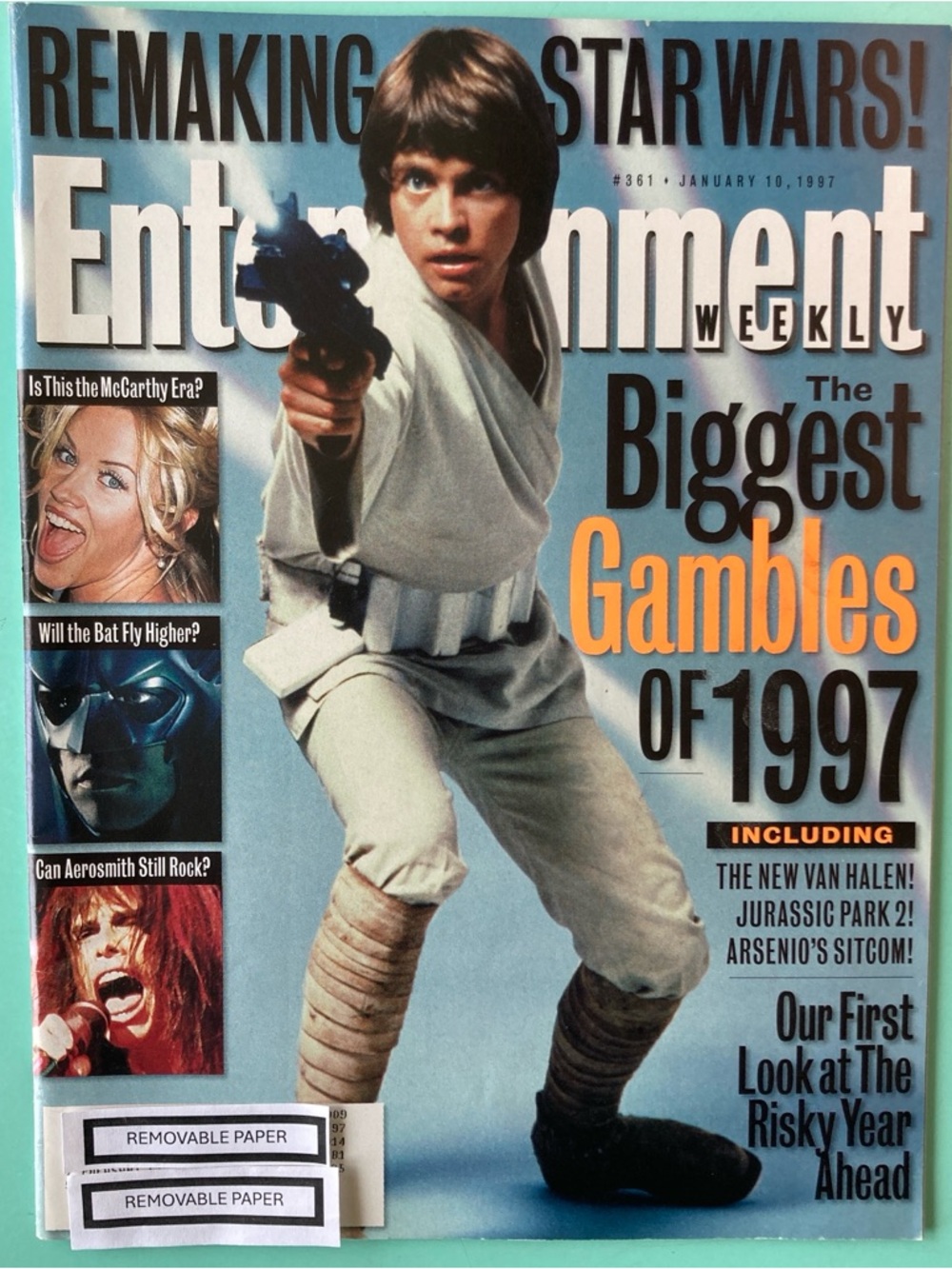 Entertainment Weekly Magazine Mark Hamill Biggest Gambles January 10 1997 Label
